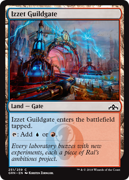 《イゼットのギルド門/Izzet Guildgate》 [GRN]