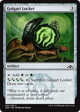 《ゴルガリのロケット/Golgari Locket》 [GRN]