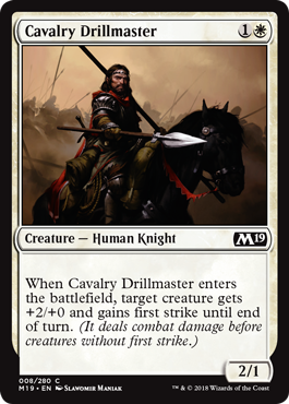 《騎兵隊の教練官/Cavalry Drillmaster》 [M19]