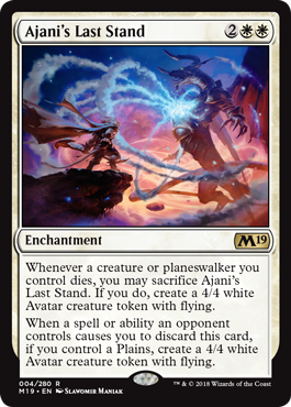 《アジャニ最後の抵抗/Ajani's Last Stand》 [M19]