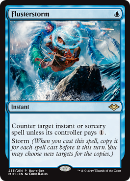 Magic: The Gathering Modern Horizons Buy-a-Box promo: Flusterstorm