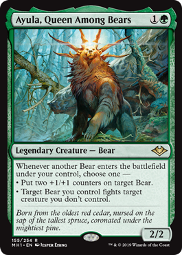 Bear Token - Spider Token, Commander 2015, Commander