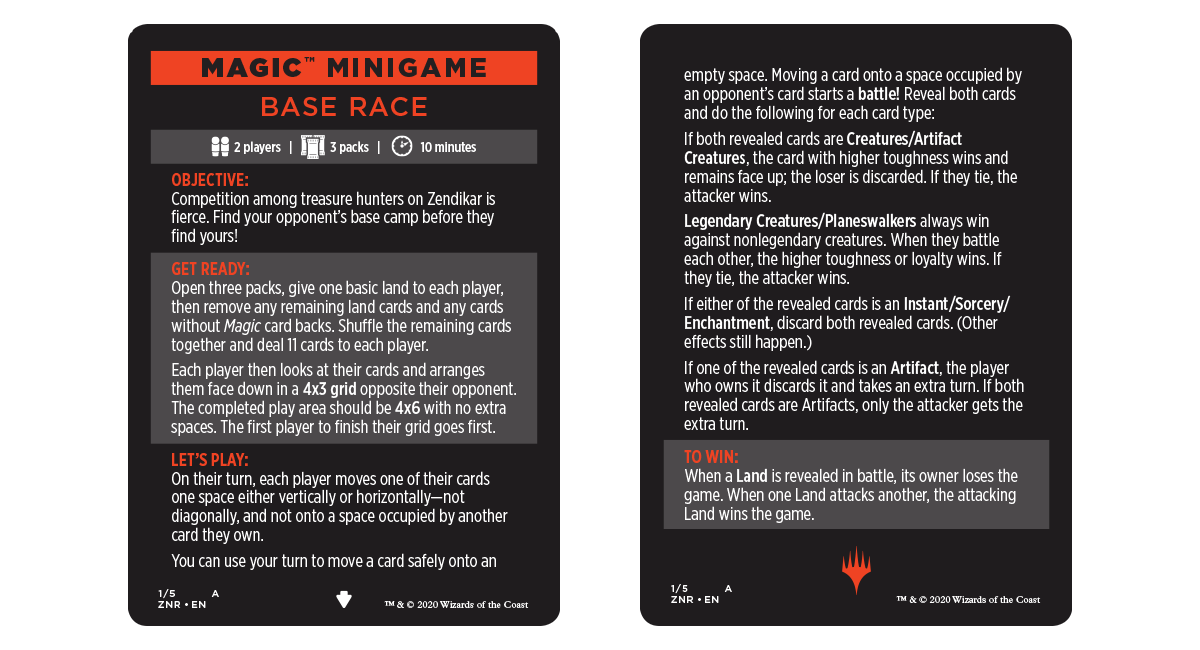 Magic Minigames MAGIC: THE GATHERING