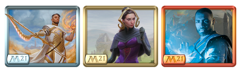 Basri, Liliana, and Teferi avatars