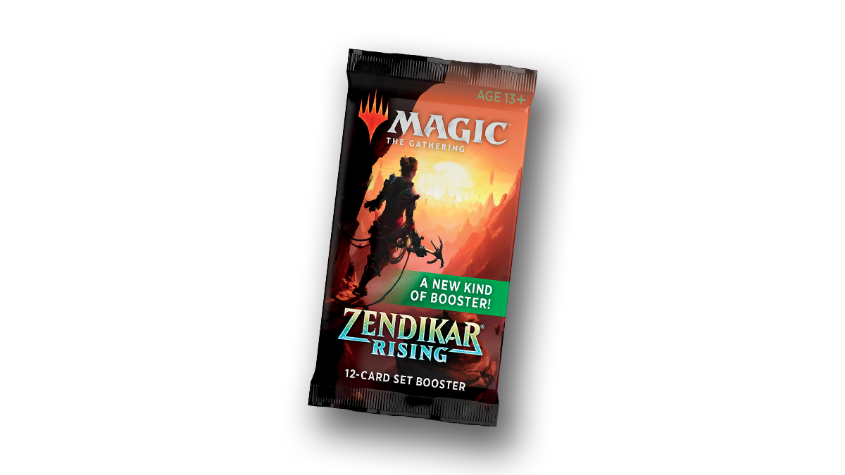 Imagem do booster da coleção de Renascer de Zendikar