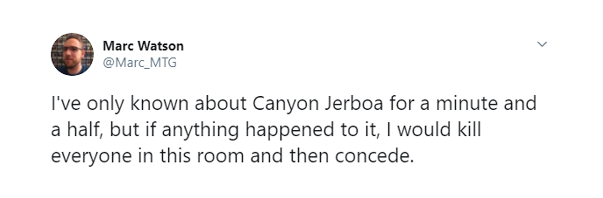 Marc Canyon Jerboa tweet