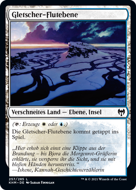 Gletscher-Flutebene