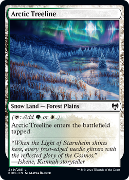 Artic Treeline dual land from Magic: The Gathering Kaldheim set
