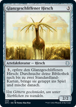 Glanzgeschliffener Hirsch