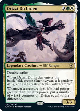  Drizzt Do'Urden rulebook art card