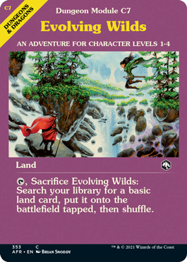 Evolving Wilds card with classic module treatment