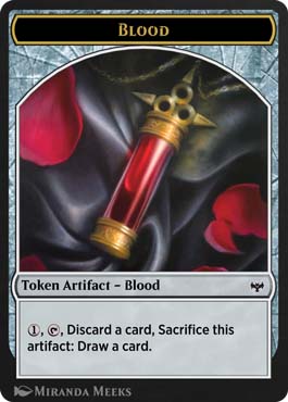 An Innistrad: Crimson Vow Blood token