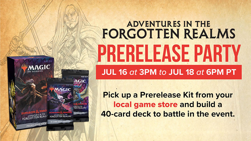 Adventures in the Forgotten Realms SpellTable Prerelease hero image