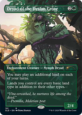 Dryad of the Ilysian Grove ohne Rand