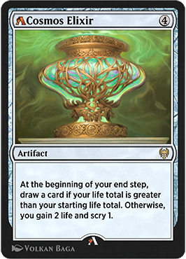 Card reequilibrado Elixir do Cosmos