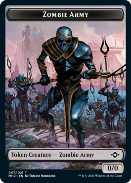 Modern Horizons 2 Zombie Army token