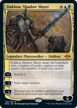 Main set card Dakkon, Shadow Slayer