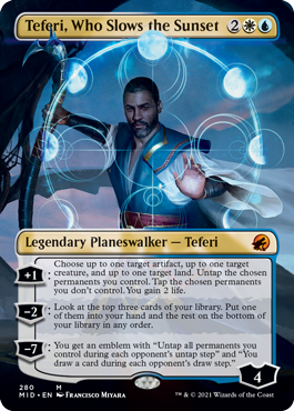 Teferi borderless card treatment