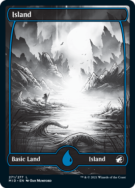 Island eternal night full-art basic land variant