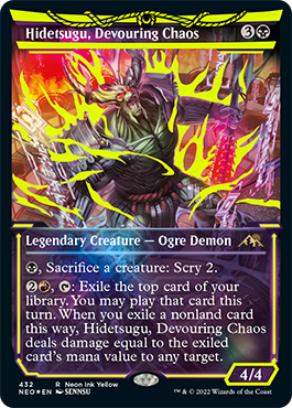 Hidetsugu, Devouring Chaos neon yellow ink variant