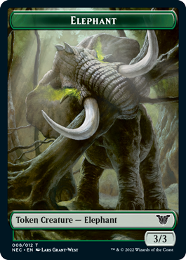 Elephant token (back)