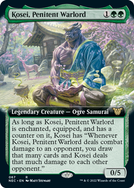 Kosei, Penitent Warlor extended-art variant