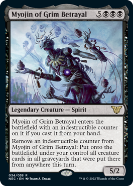 Myojin of Grim Betrayal extended-art variant