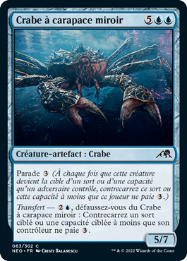Crabe à carapace miroir