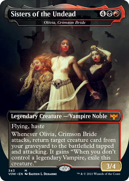 Olivia, Crimson Bride with Dracula treatment