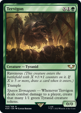 The MTG Warhammer 40k Tyranids deck looks strong, and hungry