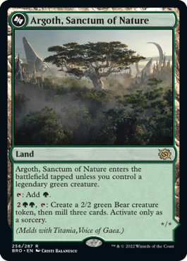 Argoth, Sanctum of Nature // Titania, Gaea Incarnate (Bottom)