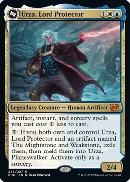 《護国卿、ウルザ // プレインズウォーカー、ウルザ/Urza, Lord Protector // Urza, Planeswalker (Top)》 [BRO]