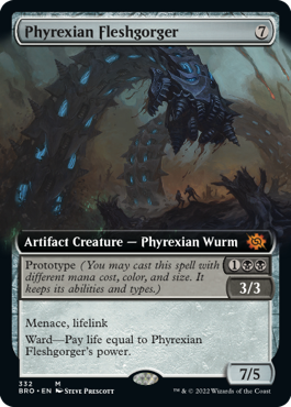 확장 삽화 Phyrexian Fleshgorger