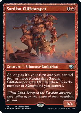 Sardian Cliffstomper Promo