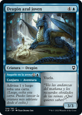 Dragón azul joven