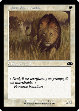 Lions des savanes