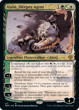 Ajani, Sleeper Agent Phyrexian frame