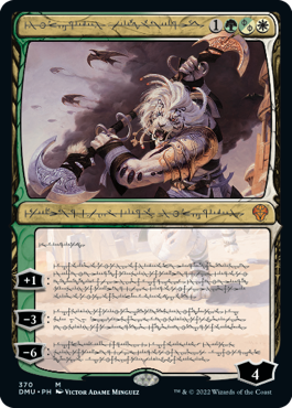 Phyrexian language treatment Ajani, Sleeper Agent