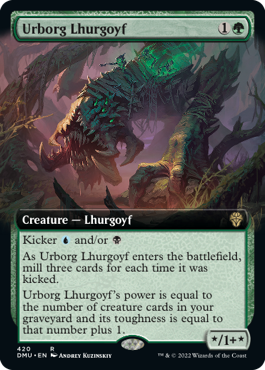 Extended-art Urborg Lhurgoyf