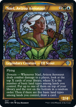 Nael, Avizoa Aeronaut textured-foil showcase stained glass