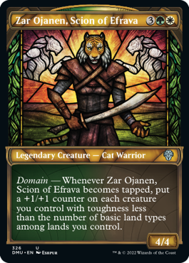 Zar Ojanen, Scion of Efrava showcase stained glass