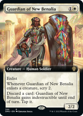 Guardiana di Nuova Benalia con illustrazione estesa