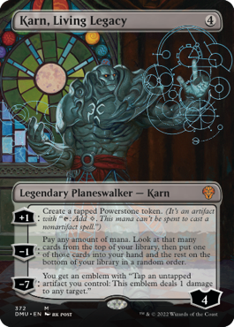 Karn, Living Legacy borderless Planeswalker