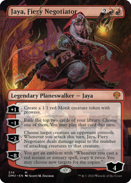 Jaya, Fiery Negotiator borderless Planeswalker