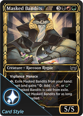 Masked Bandits card style