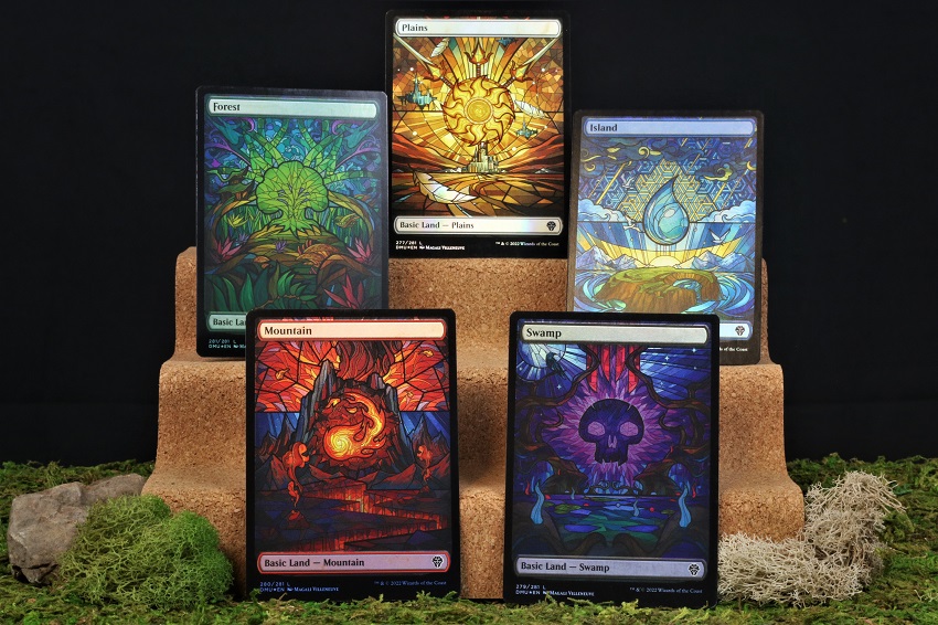 Showcase stained-glass basic lands