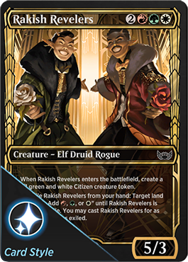 Rakish Revelers card style