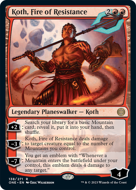 Koth, Fire of Resistance card