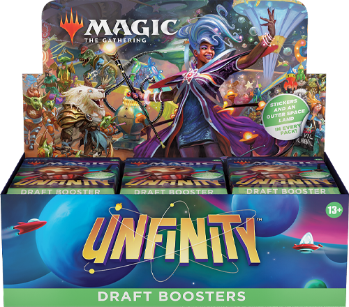 Unfinity Draft Booster display