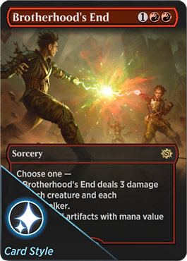 Brotherhood's End card style